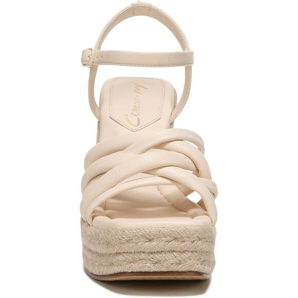 Circus Sam Edelman Women Irene Ankle Strap Espadrille Sandals US 8.5M White - Picture 5 of 8